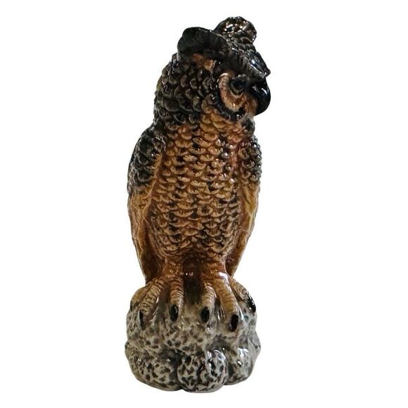 Northern Rose Miniature Porcelain Animal Figure Great Horned Owl R192 - Picture 2 of 7